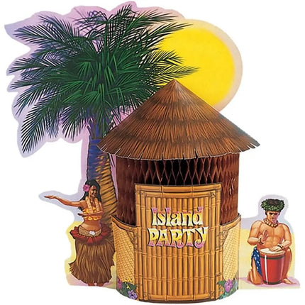 Luau - Tiki Hut Centerpiece - Party Expo