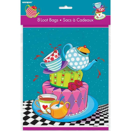Mad Tea Party Loot Bags (8ct) - Party Expo