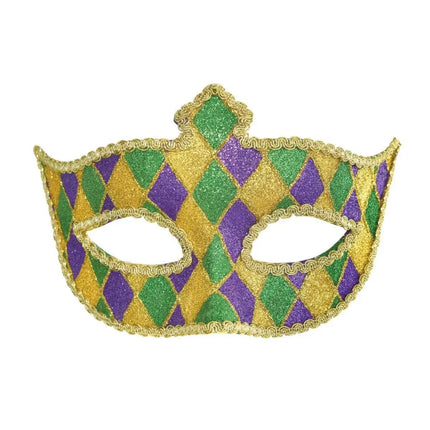 Mardi Gras Harlequin Mask - Party Expo