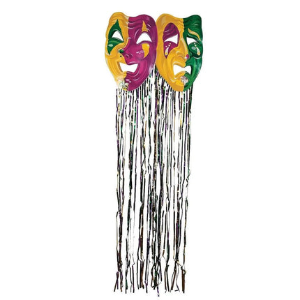 Mardi Gras Mask with Fringe Curtain - Party Expo