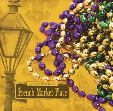 Mask of Mardi Gras Beverage Napkins (16ct) - Party Expo