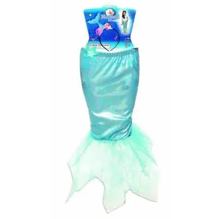 Mermaid Fantasy Halloween Dress-up Costume Kit for a Child - Blue - Party Expo
