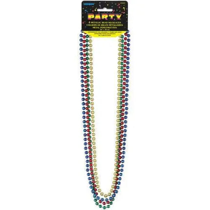 Metallic Beaded Necklaces - Party Expo