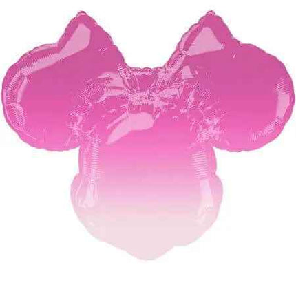 Minnie Mouse Forever - 28" Head Shaped Ombre Mylar Balloon - SS27