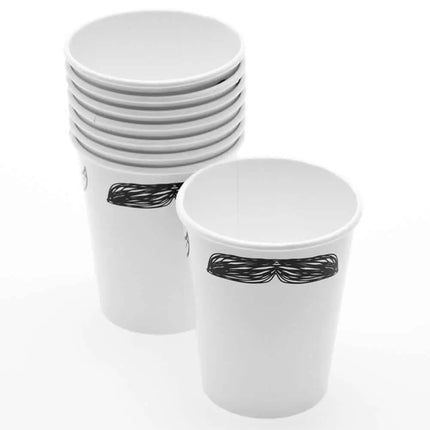 Mustache Party - 9oz Paper Cups (8ct) - Party Expo