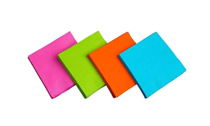 Neon Beverage Napkins (48ct) - Party Expo
