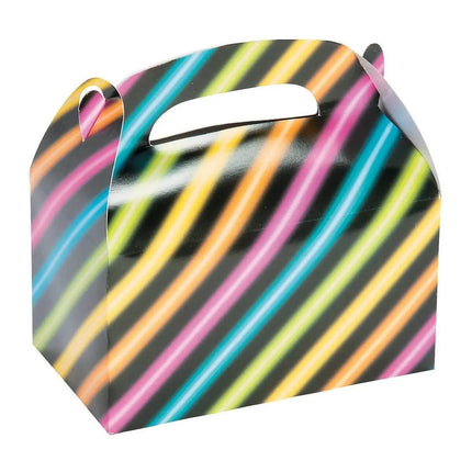 Neon Glow Party Treat Favor Boxes (12ct) - Party Expo