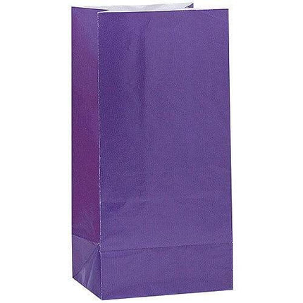 Paper Party Bags -Deep Purple - Party Expo