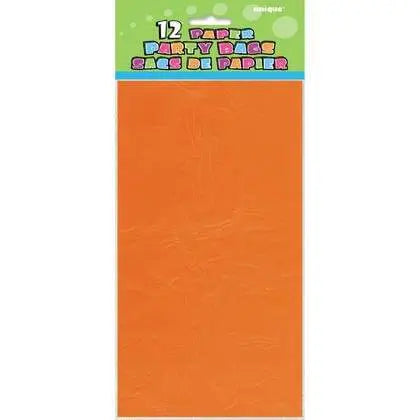 Paper Party Bags -Orange - Party Expo
