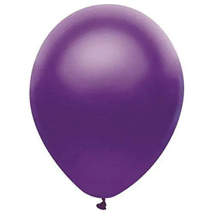 PartyMate - 12" Satin Purple Latex Balloons (100ct) Party Expo