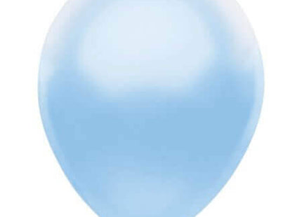 PartyMate - 12" Silk Blue Latex Balloons (10ct) - SKU:72105 - UPC:071444721059 - Party Expo