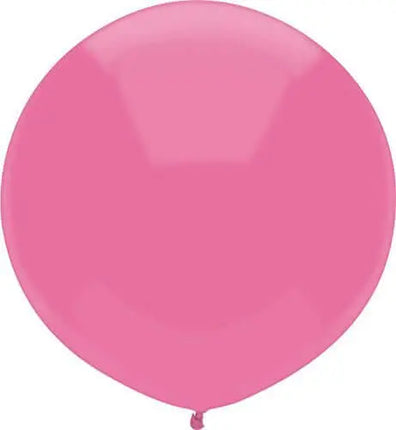 PartyMate - 17" Round Latex Balloons - Passion Pink (3ct) Party Expo