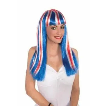 Patriotic Long Wig - Party Expo