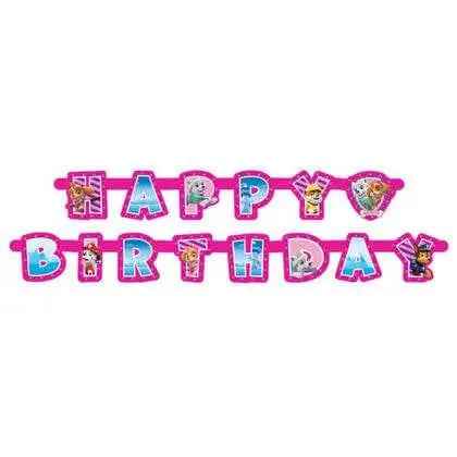 Paw Patrol Girl Jointed Birthday Banner