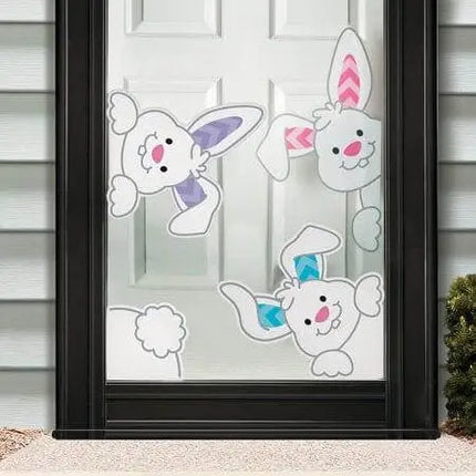 Peeking Bunnies Window Cling (4pcs) - Party Expo
