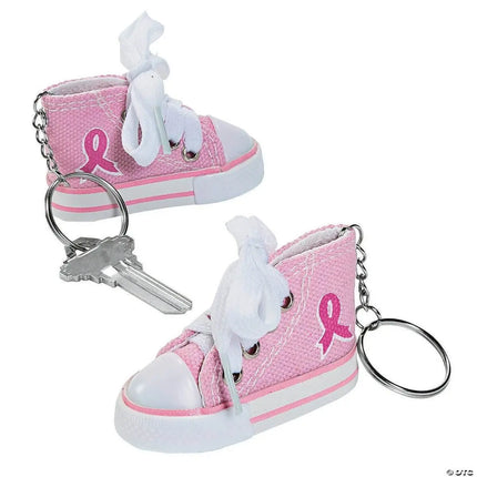 Pink Ribbon Sneaker Key Chain (1ct) - Party Expo