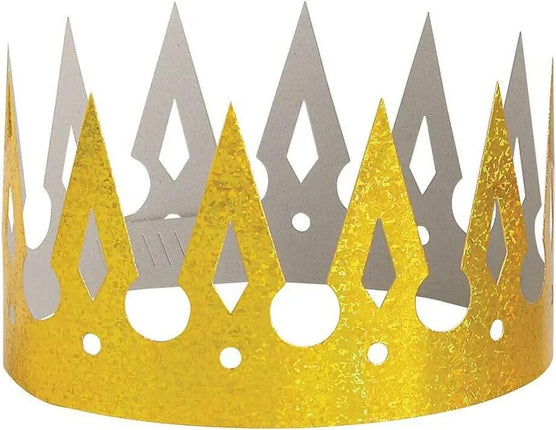 Prismatic Gold Paper Crown - Party Expo