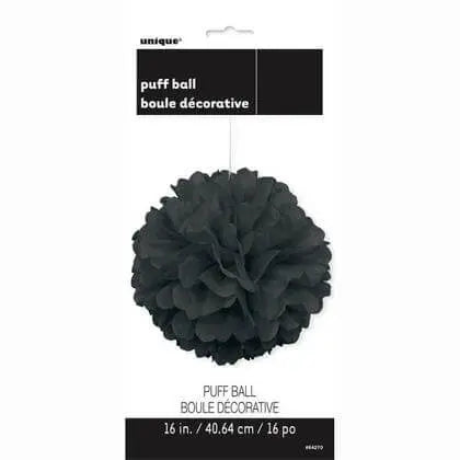 Puff Decor 16" Black Party Expo