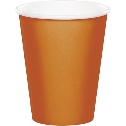 Pumpkin Spice - 9oz Paper Cups (8ct) - Party Expo