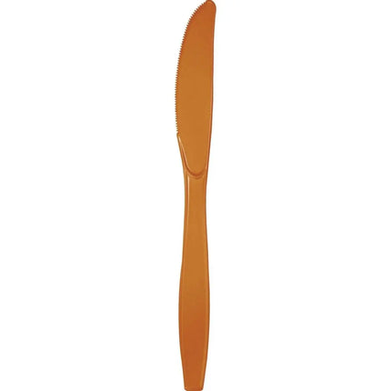 Pumpkin Spice Plastic Knives - Party Expo