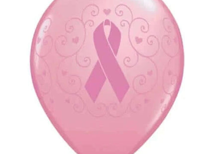 Qualatex - 11" Breast Cancer Awareness Latex Balloons (50ct) - SKU:64450 - UPC:071444117128 - Party Expo