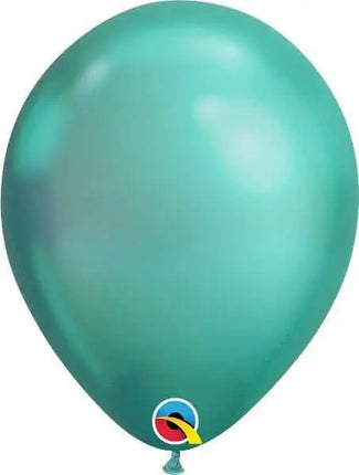 Qualatex - 11" Chrome Green Latex Balloons (25ct) Party Expo