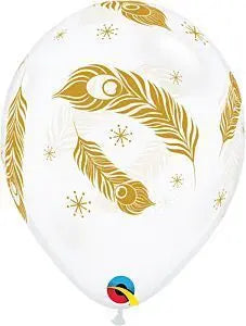 Qualatex - 11" Peacock Feathers Latex Balloons (50 count) Party Expo