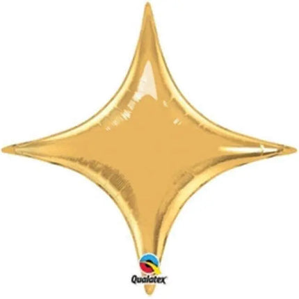 Qualatex - 20" Starpoint Mylar Balloon - Metallic Gold #361 Party Expo