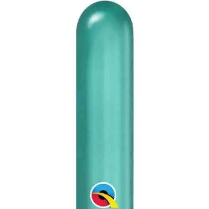 Qualatex - 260Q Chrome Green Latex Balloons (100ct) - Party Expo
