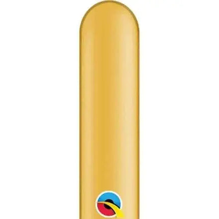 Qualatex - 260Q Qpak Gold Latex Balloons (50ct) - Party Expo