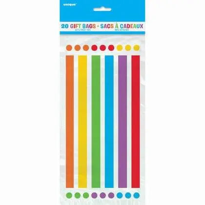 Rainbow Birthday 20 Cello Bag - Party Expo