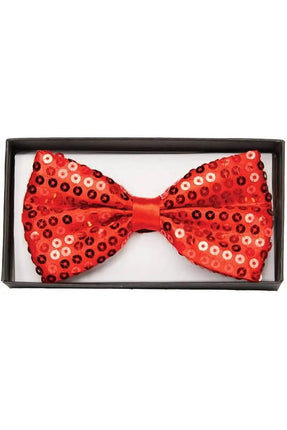 Red Sequin Bow Tie - Party Expo