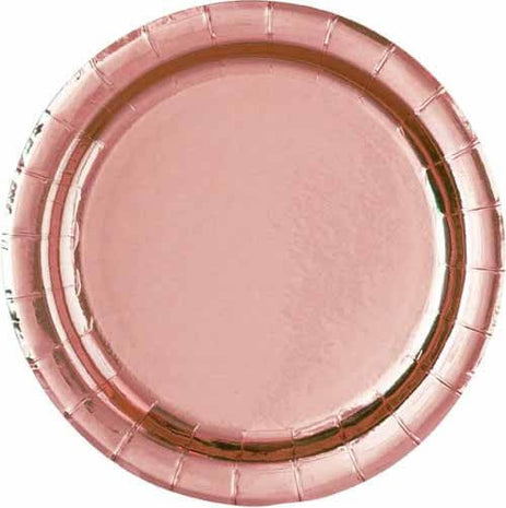 Rose Gold 7" Plate - SKU:53274 - UPC:011179532742 - Party Expo