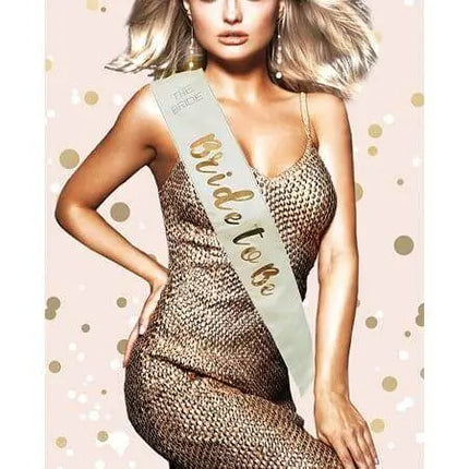 Rose Gold Bride To Be Sash - Party Expo