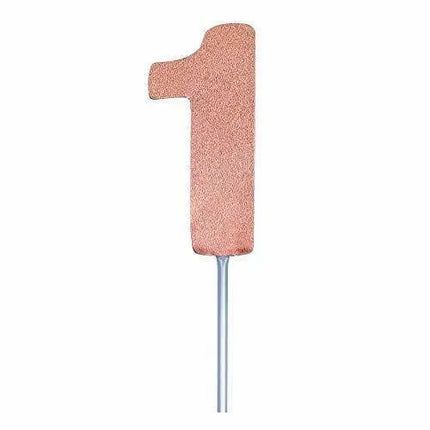 Rose Gold Diamond #1 Cake Topper - Party Expo