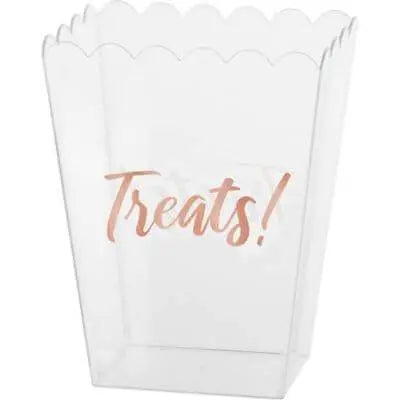 Rose Gold Scalloped Medium Container - Party Expo