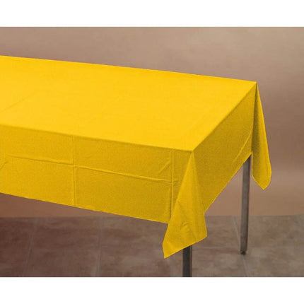 School Bus Yellow Plastic Tablecover - Party Expo
