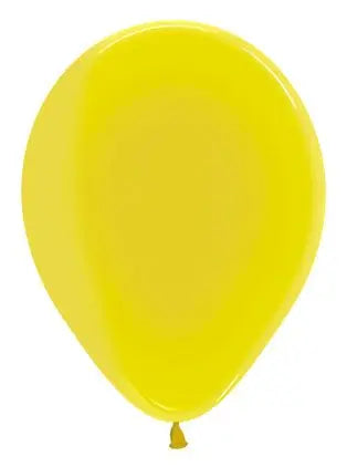 Sempertex - 11" Crystal Yellow Latex Balloons (50pcs) Party Expo