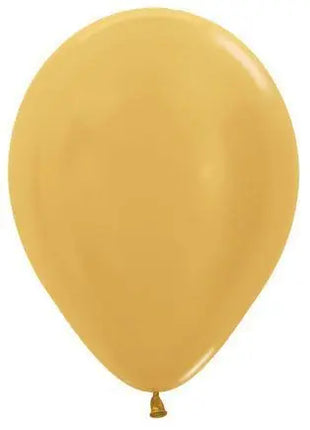 Sempertex - 11" Metallic Gold Latex Balloons (50pcs) Party Expo