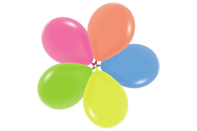 Sempertex - 11" Neon Assortment Latex Balloons (50ct) Party Expo