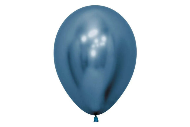 Sempertex - 11" Reflex Blue Latex Balloons (50pcs) Party Expo