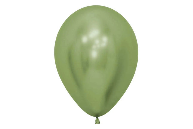 Sempertex - 11" Reflex Lime Green Latex Balloons (50pcs) Party Expo