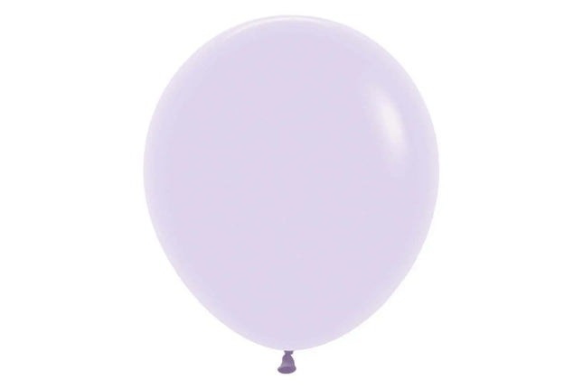Sempertex - 18" Pastel Matte Lilac Latex Balloons (25pcs) Party Expo
