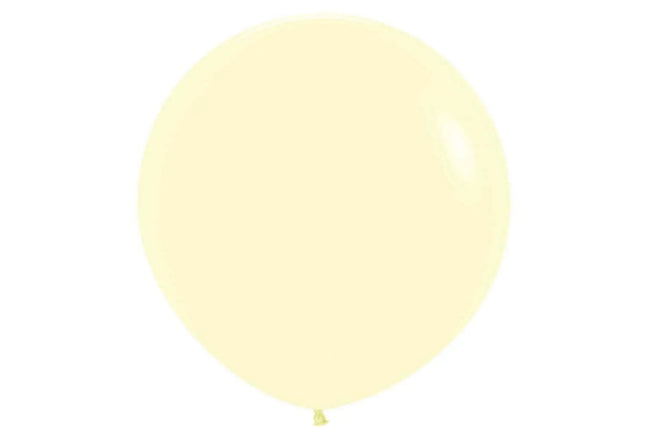 Sempertex - 36" Pastel Matte Yellow Latex Balloons (2pcs) Party Expo