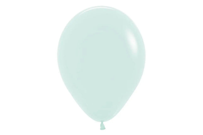 Sempertex - 5" Pastel Matte Green Latex Balloons (50pcs) Party Expo