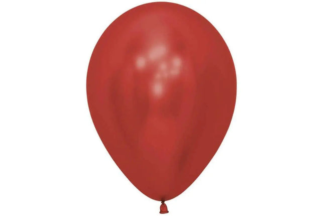 Sempertex - 5" Reflex Crystal Red Latex Balloons (50pcs) Party Expo