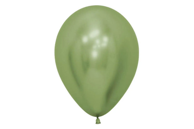 Sempertex - 5" Reflex Lime Green Latex Balloons (50pcs) Party Expo