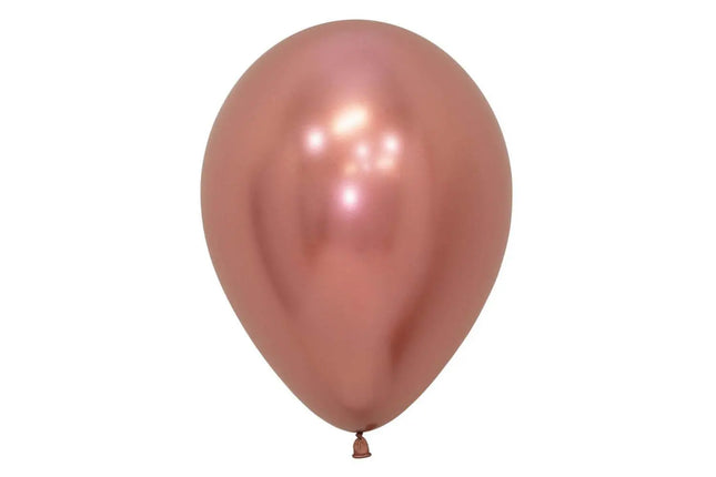 Sempertex - 5" Reflex Rose Gold Latex Balloons (50pcs) Party Expo