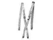 Sequin Suspenders - Silver - Party Expo
