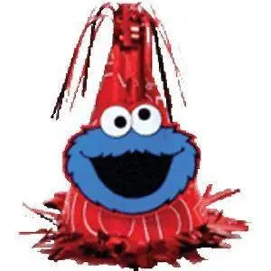 Sesame Street - Cookie Monster Birthday Party Cone Hat Balloon Weight (1ct) - Party Expo